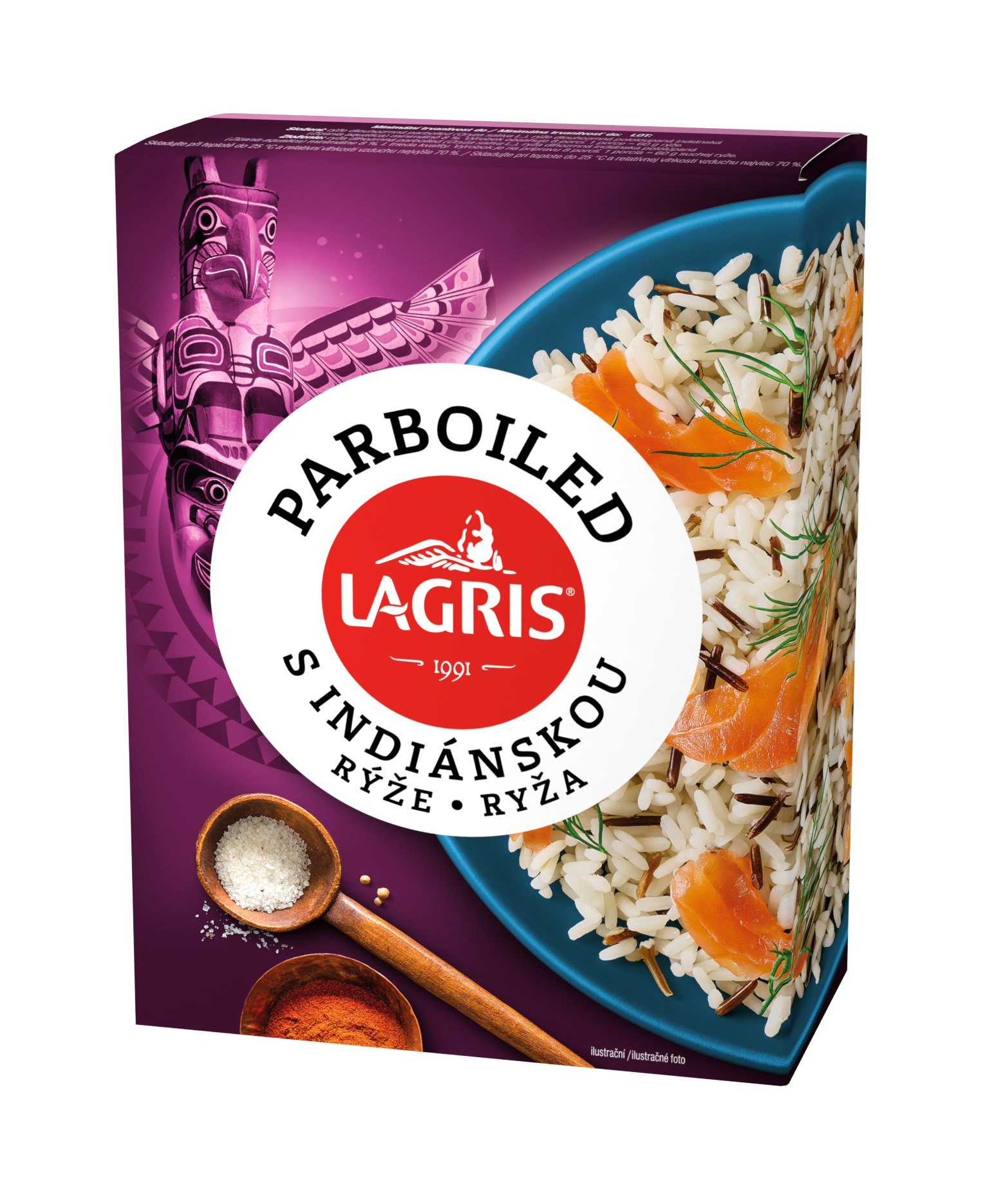 Rýže parboiled s indiánskou