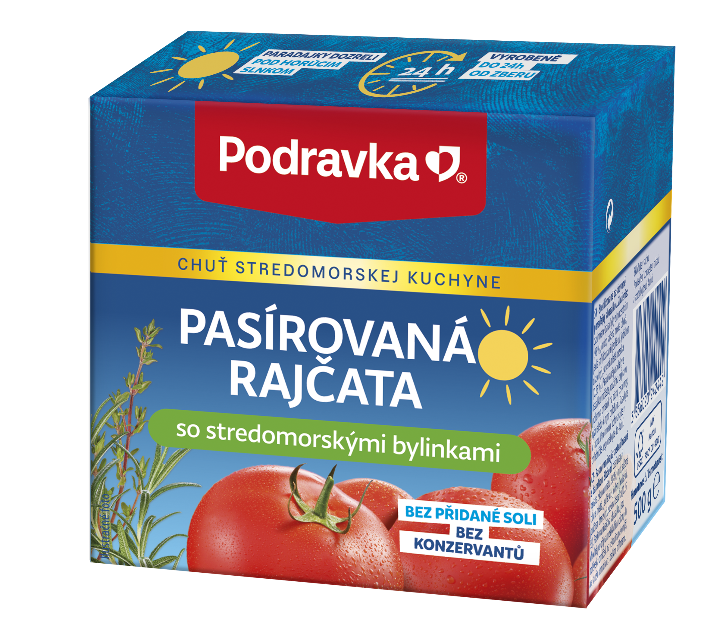 Pasírovaná rajčata se středomořskými bylinkami
