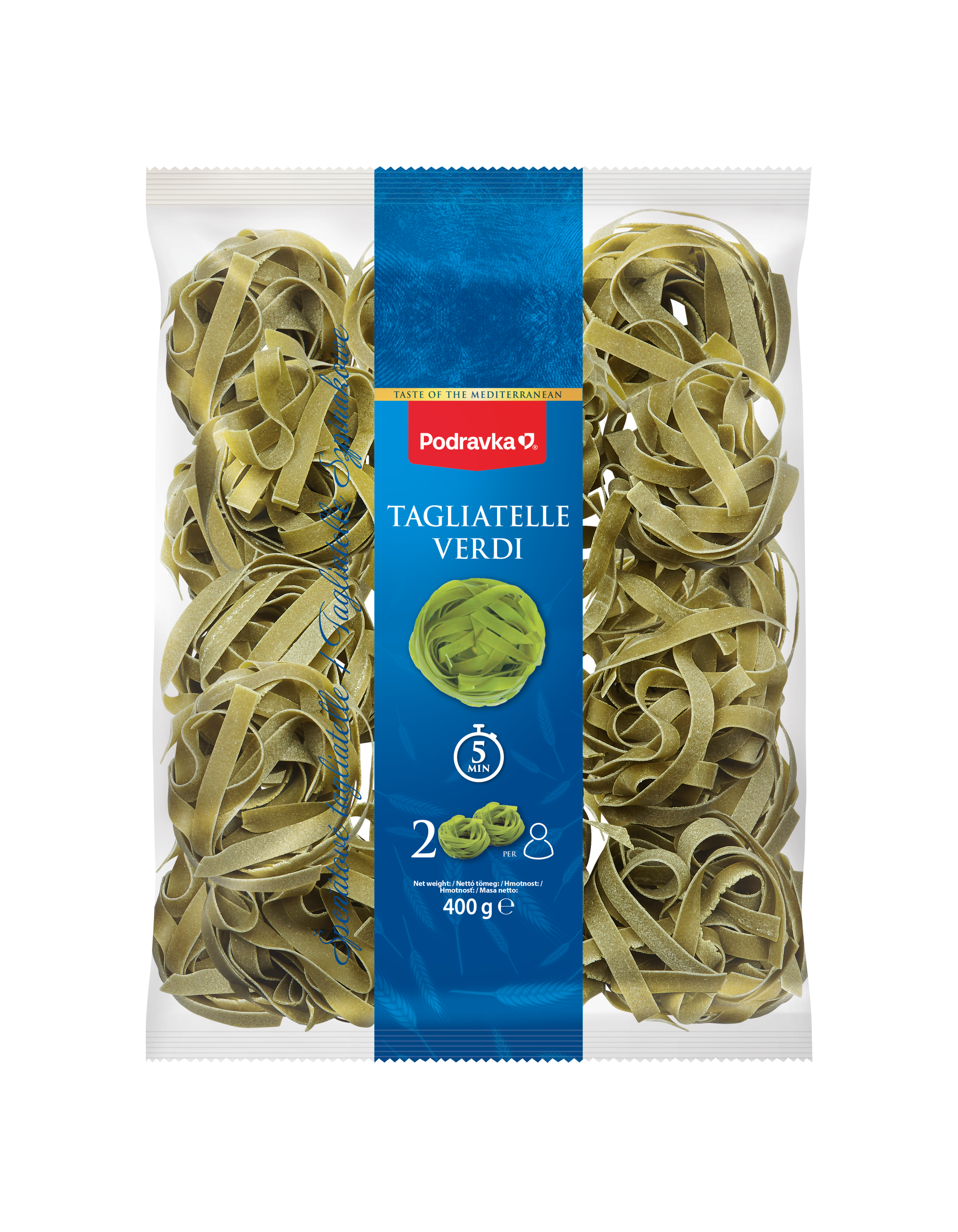 Tagliatelle špenátové
