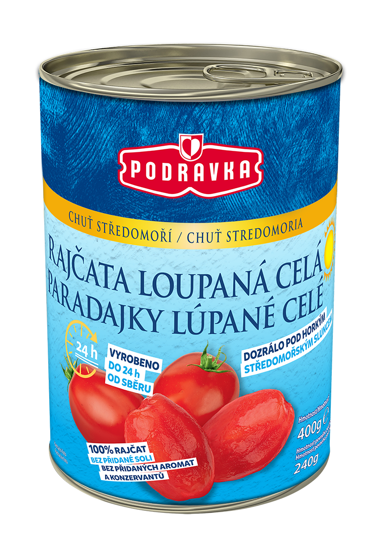 Rajčata loupaná celá