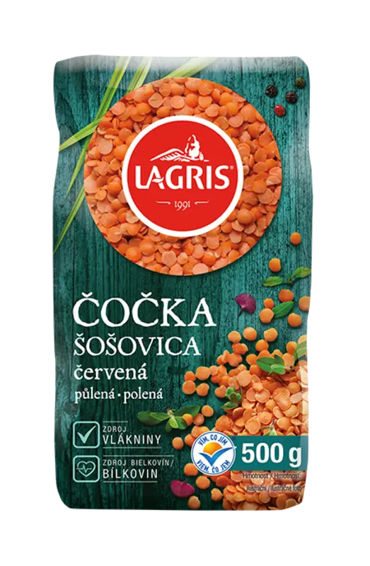 Čočka červená půlená