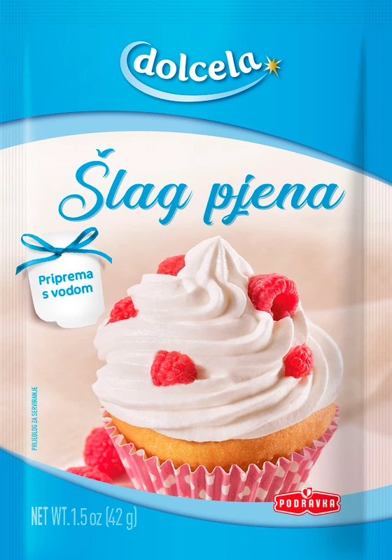 Whipped cream foam – prepared with water