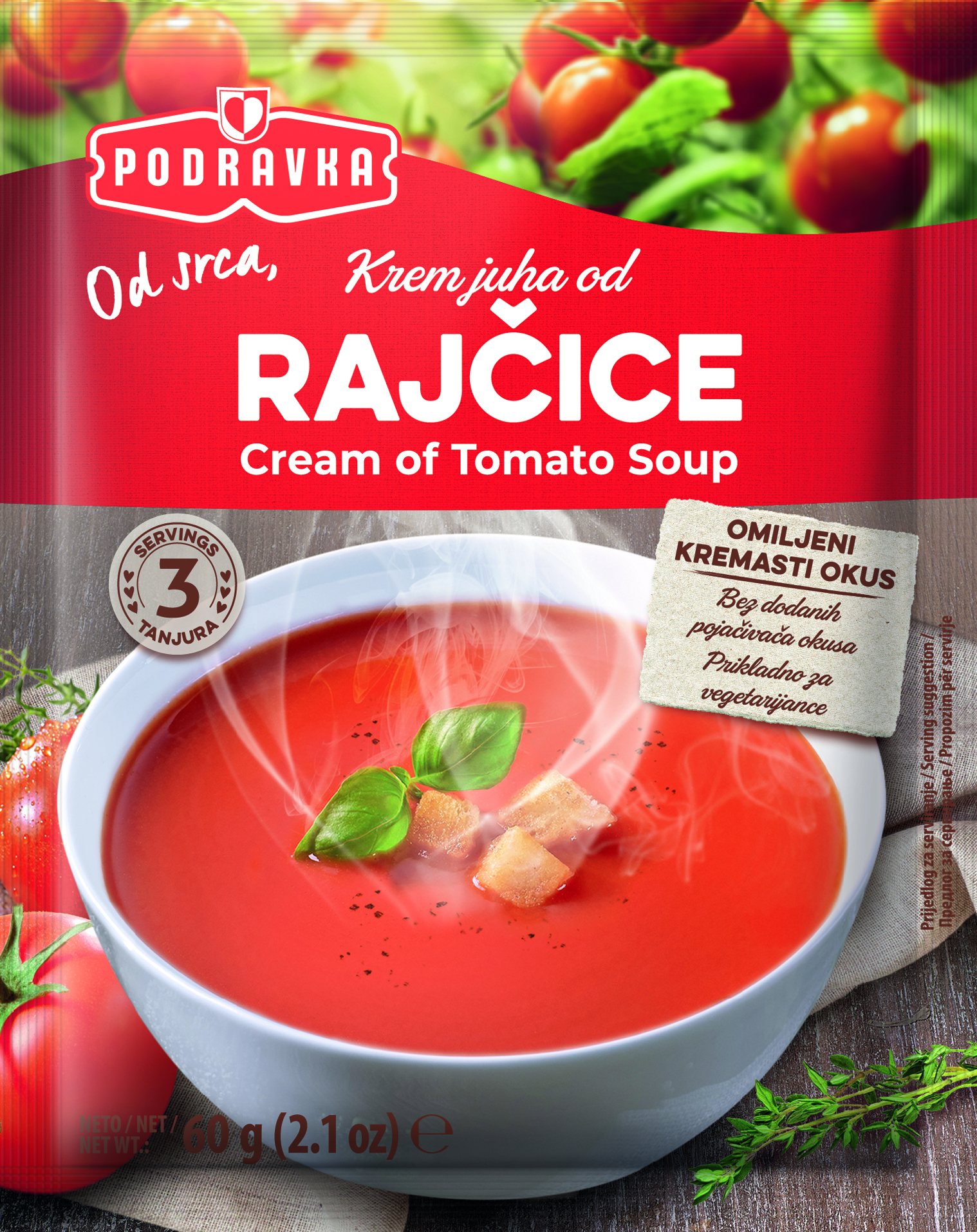 Cream of tomato soup