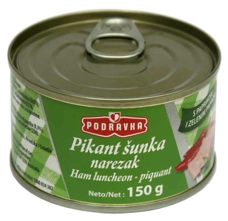 Ham luncheon meat piquant