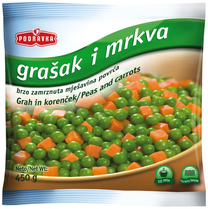 Peas and carrots