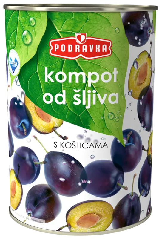 Plum with kernel compote