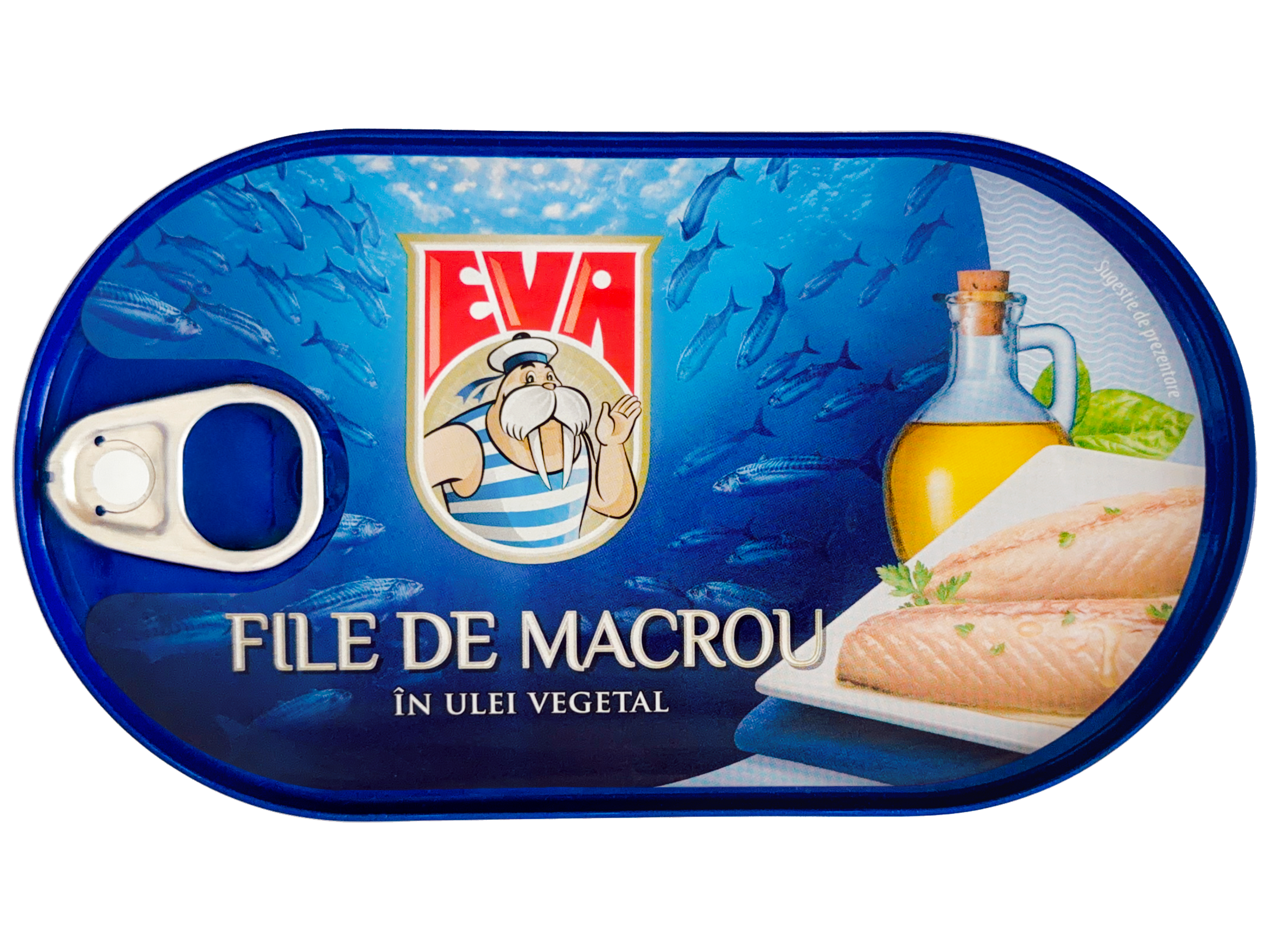 Eva File de macrou în ulei vegetal