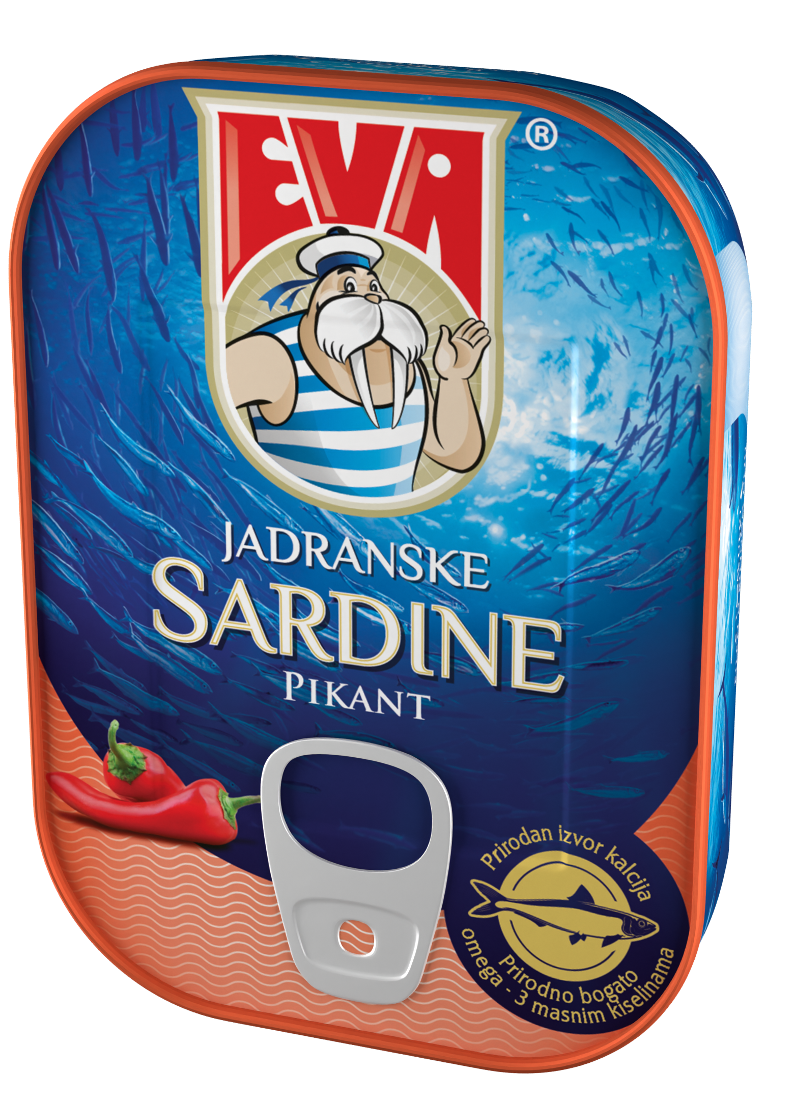 Eva Sardine în ulei vegetal cu ardei iute