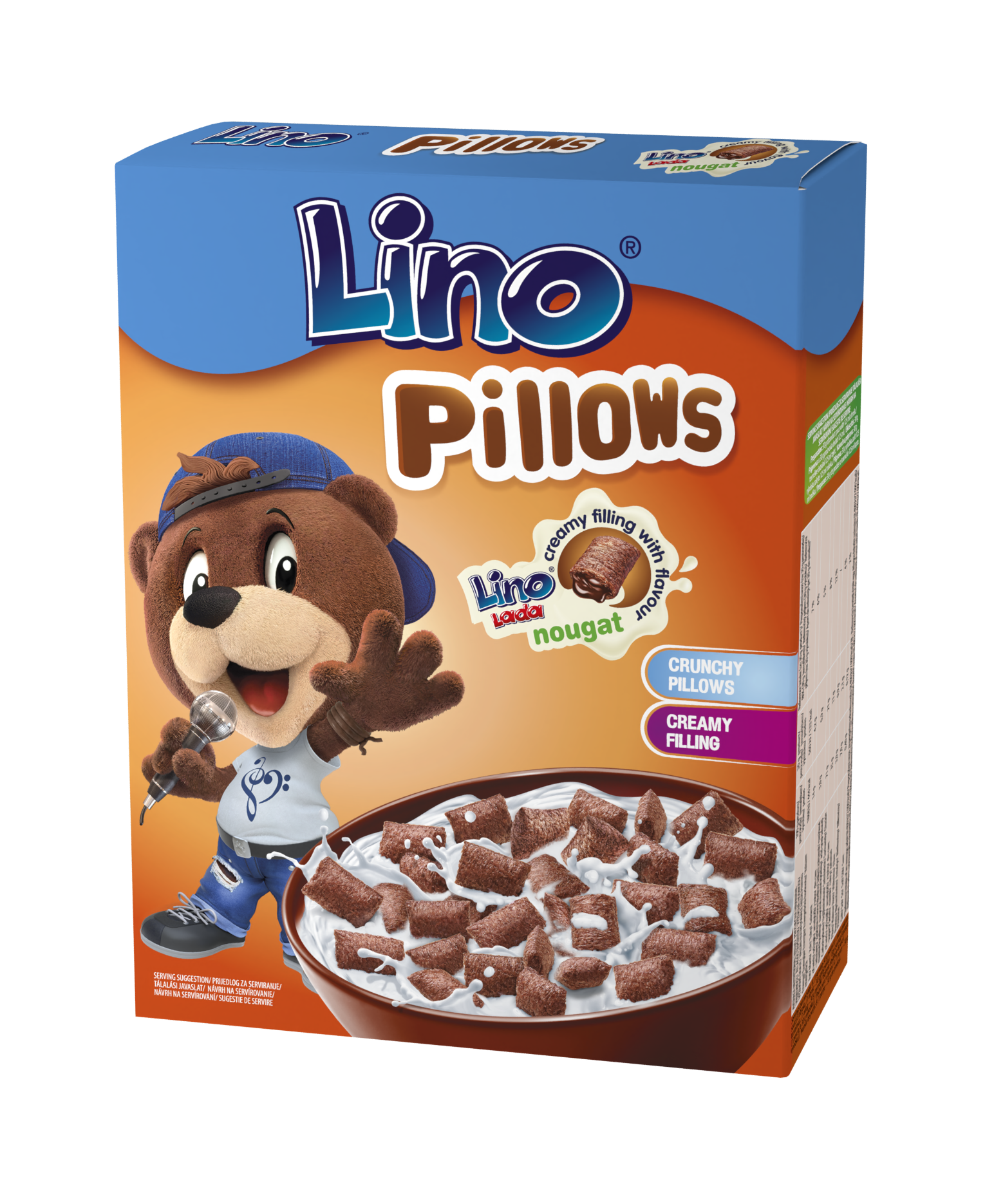 Lino Pillows – Pernițe umplute cu Lino Lada cremă tartinabilă de cacao