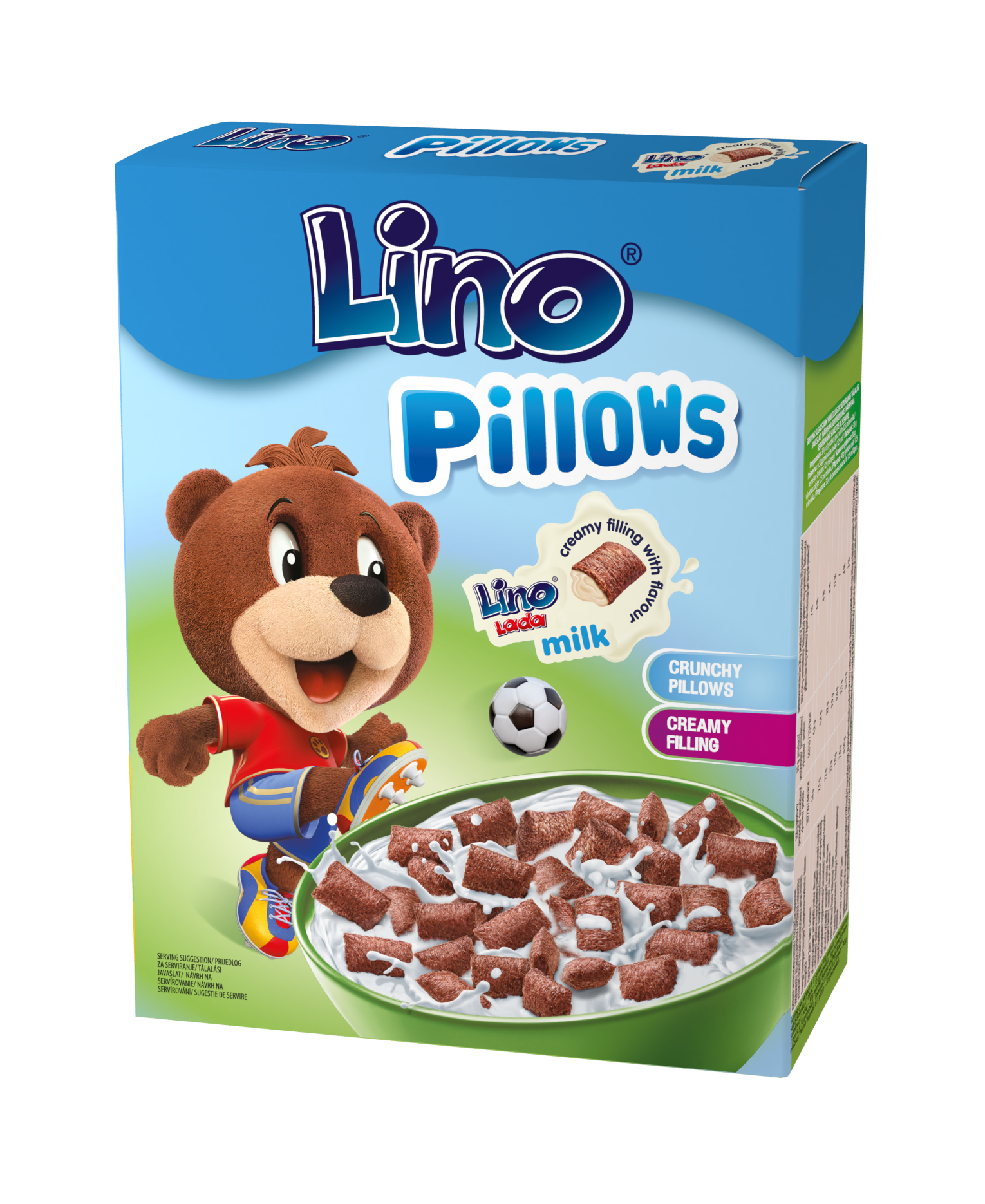 Lino Pillows – Pernițe umplute cu cremă tartinabilă Lino Lada lapte